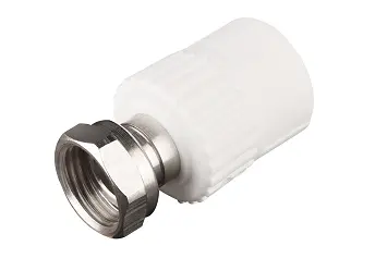  Wبوشن یکسرماسوره فلزى سفیدx1/2" 20