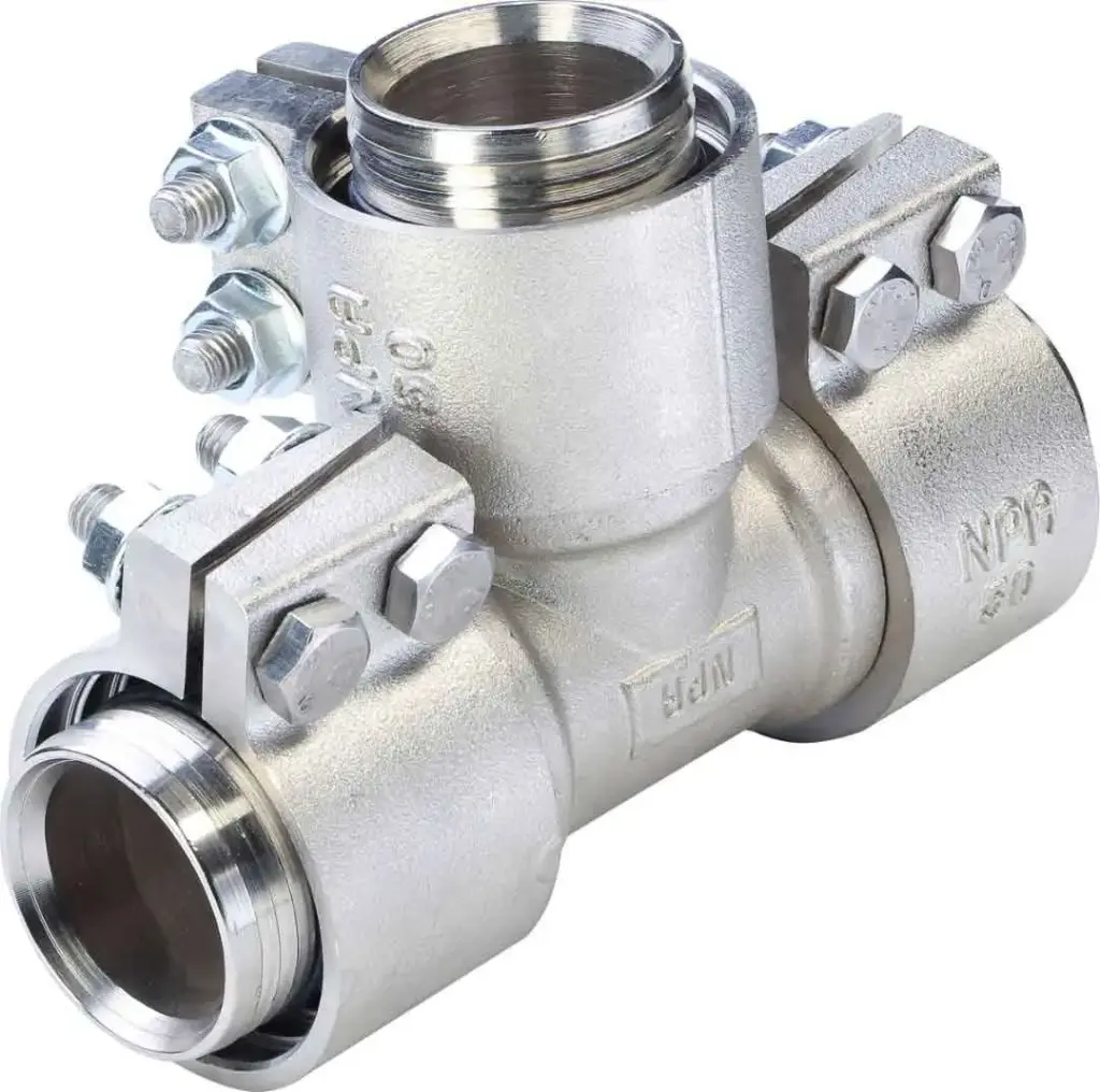 سه راهی کلمپی 40mm - (  99020170718  ) 