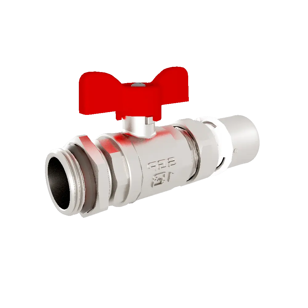 [861641286] شیر مهره ماسورهای پرسی روپیچ با مهره تنظیم32mmX 1 ( آبی و قرمز) - (    ) 