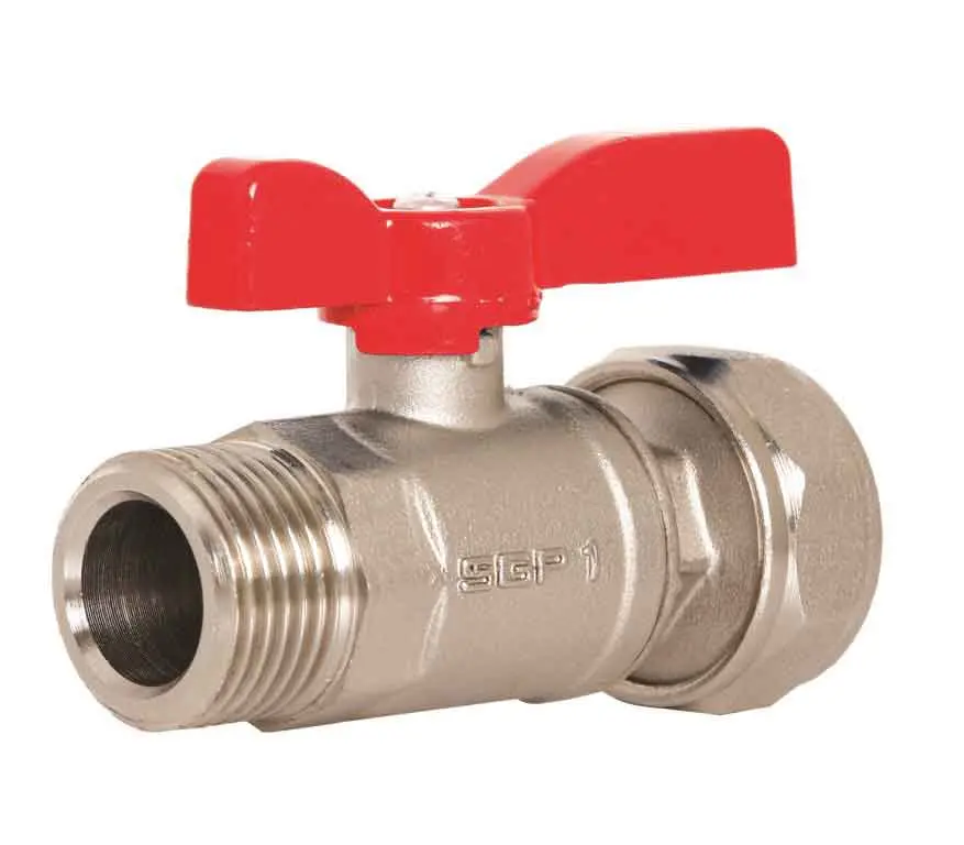 [861641156] شیر یکسر روپیچ کوپلی  25mmX 1 ( آبی و قرمز) - (  99020235046  ) 
