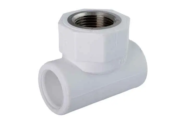 سه راهی بوشن فلزی سفید "20mmx1/2 - (  99010225008  ) 