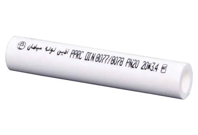 لوله تک لایه سفید 63mm   PP-RCT - (  99010360063  ) 