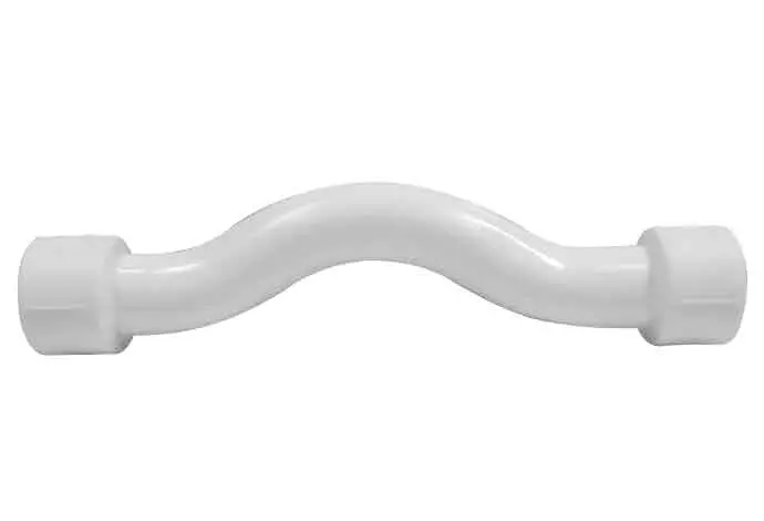 لوله خم دوسر بوشن سفید 20mm - (  99010216208  ) 