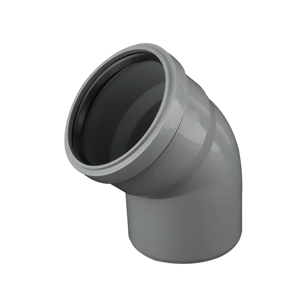 زانو پوشفیت 45 درجه 110mm - (  99050230645  )  - 