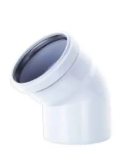 زانو پوشفیت سایلنت 45 درجه 125mm - (  99050232745  )  - 