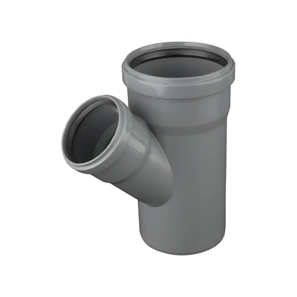 سه راهی پوشفیت 45 درجه 75x110mm - (  99050242640  )  - 