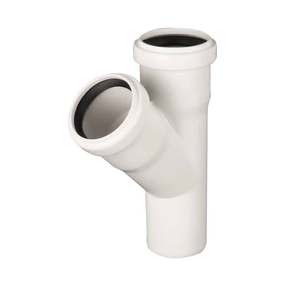 سه راهی پوشفیت سایلنت 45 درجه 75mm - (  99050244440  )  - 