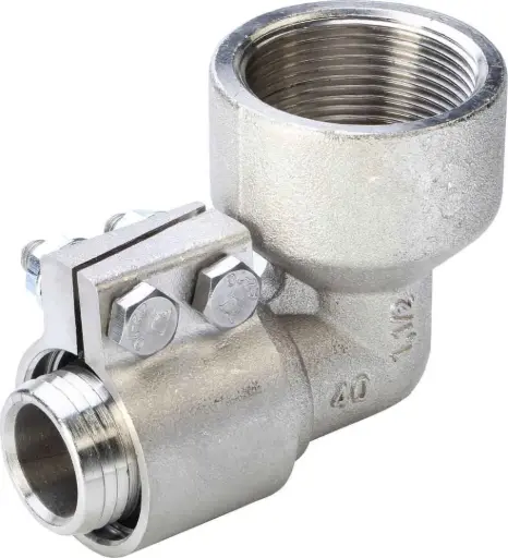 [855241458] زانو چپقی کلمپی "50mmx1 1/2 - (  99020171630  ) 