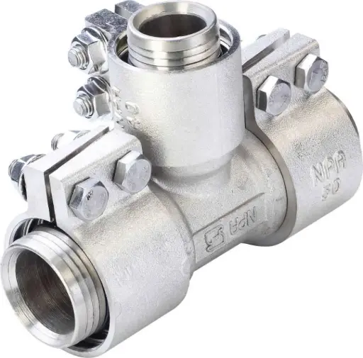 [855221660] سه راهی تبدیل کلمپی 50x40x50mm - (  99020170786  ) 