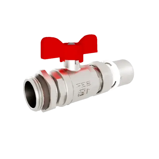 [861641286] شیر مهره ماسورهای پرسی روپیچ با مهره تنظیم32mmX 1 ( آبی و قرمز) - (    ) 