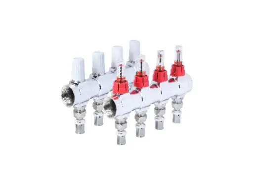 [855312406] کلکتور ترموستاتیک رفت و برگشت فلومتردار پرسی (6b) 1"x16mm - (  99020113466  ) 