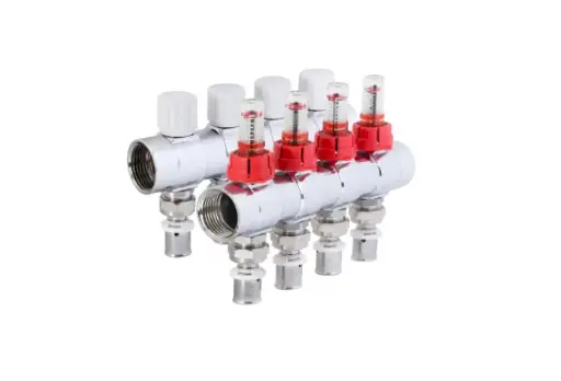 [855312358] نیو کلکتور گرمایشی رفت و برگشت فلومتردار پرسی (8b) 1"x16mm - (  99020113428  ) 