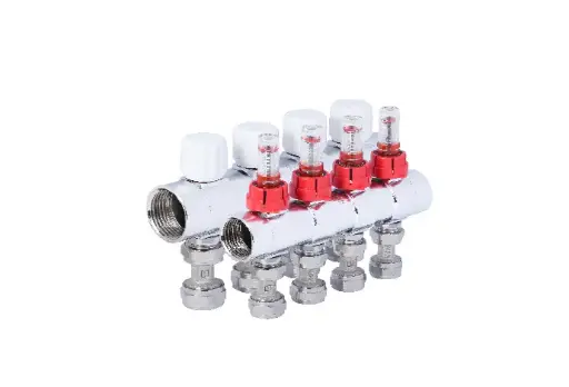 [855312306] نیو کلکتور گرمایشی رفت و برگشت فلومتردار کوپلی (6b) 1"x16mm - (  99020113446  ) 