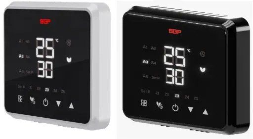 [861662009] ترموستات اتاقی لمسی 220v SGP سفید - (    ) 