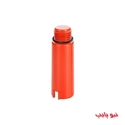 [807261305] درپوش پلیمری رزوه دار پایه بلند قرمز "1/2 (نوع A) - (  99010250980  ) 