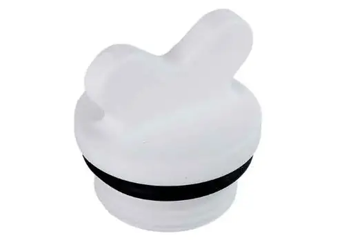 [807261205] درپوش پلیمری رزوه دار پایه کوتاه اورینگ دار سفید "3/4 - (  99010250122  ) 