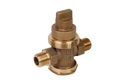 [855682225] شیر قطع و وصل برنزی~ 1/2 - (  99020461352  ) 