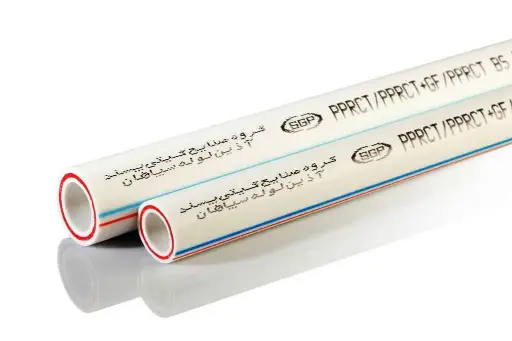 [819121040] لوله سه لایه سفید 40mm   PP-RCT - (  99010350040  ) 