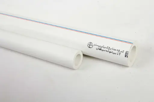 [819161050] لوله تک لایه سفید 50mm   PP-RCT - (  99010360050  ) 